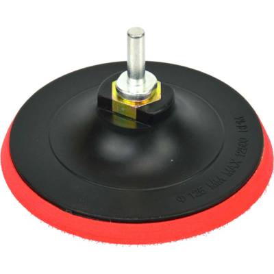 Kotúč unášací, suchý zips 125 mm, stopka 8 mm/závit M14, GEKO