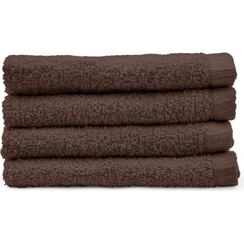 Catherine Lansfield Кафяви бързосъхнещи памучни кърпи в комплект от 4 бр. 30x30 cm Quick Dry - Catherine Lansfield (TW/56250/W/FC4/CHO)