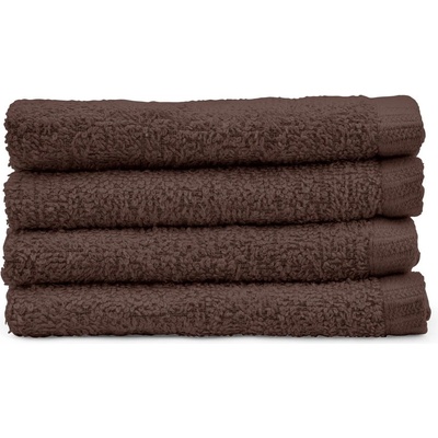 Catherine Lansfield Кафяви бързосъхнещи памучни кърпи в комплект от 4 бр. 30x30 cm Quick Dry - Catherine Lansfield (TW/56250/W/FC4/CHO)