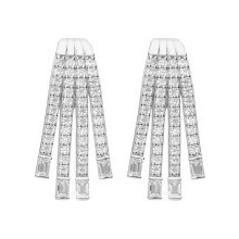 Diamonfire Luxusní stříbrné náušnice E6058