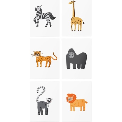 TATTonMe AR Set African Animals татуировка за деца 3 y+ 6 бр