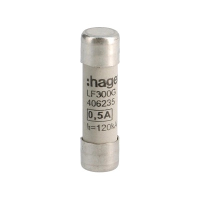 HAGER Pojistka LF300G0, 5A PV10 Gg LF300G, válcová (balení 10ks) LF300G