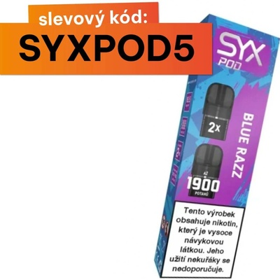 Syx Pod Blue Razz 16,5 mg 2 x 950 potáhnutí 1 ks