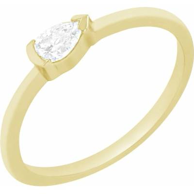 Eppi Jemný prsteň s pear diamantom Collier RE43995