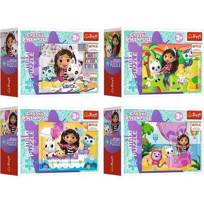 Trefl Мини пъзел Trefl от 20 макси части - Цветният ден на Габи, асортимент (56041)