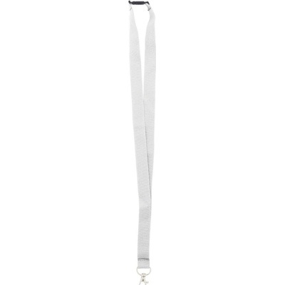 Snúrka na krk Revent RPET lanyard, biela