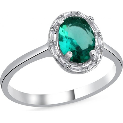 Lunica Stříbrný zásnubní prstýnek PARAIBA 0526 6