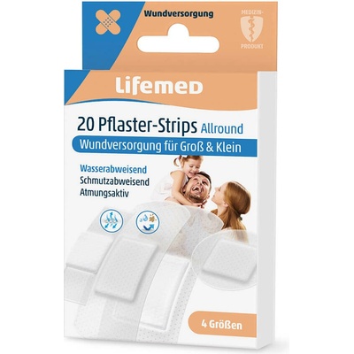 LIFEMED Univerzálne náplasti na pokožku 20 ks