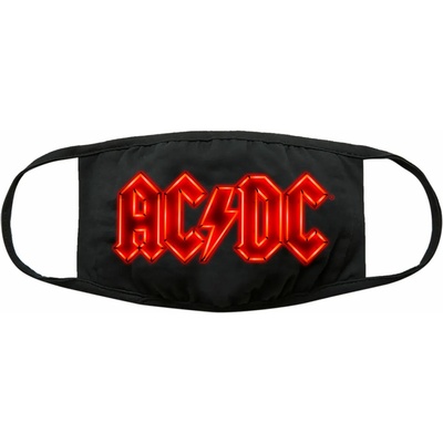 ROCK OFF Маска AC/DC - Neon Logo - Черен - ROCK OFF - ACDCMASK02B