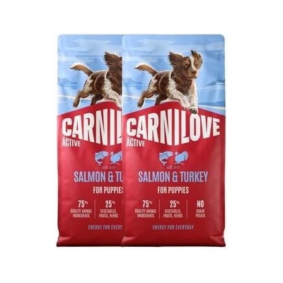 Carnilove Active Dog Salmon & Turkey Puppies 2 x 12 kg