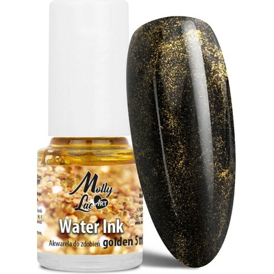 MollyLac ART Water Ink Akvarelová farba na zdobenie GOLDEN, 5ml