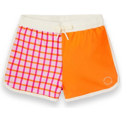 KiETLA ICONIK plavky s UV ochranou šortky Tartan Red