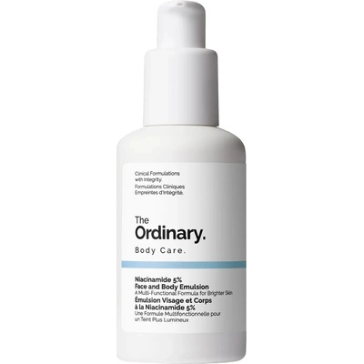The Ordinary Niacinamide 5% Face & Body Emulsion ľahká hydratačná emulzia proti tmavým škvrnám na tvár a telo 100 ml