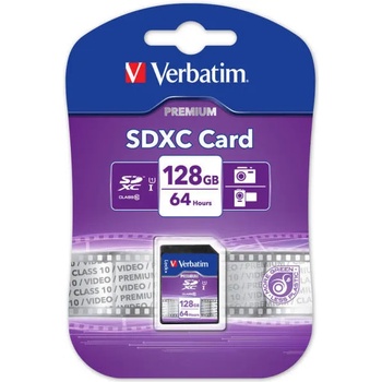 Image 1 of Verbatim SDXC 128GB C10/U1 44025