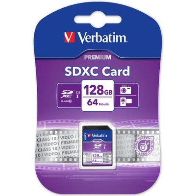 Verbatim SDXC 128GB C10/U1 44025