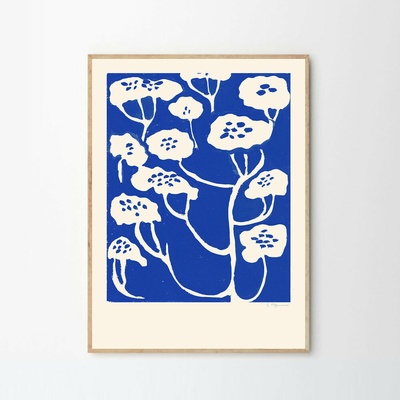 Moikka Plagát Blue Flower by Rosie McGuinness 50x70 cm