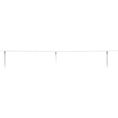 LIVARNO home Světelný LED řetěz s rampouchy 148 LED teplá bílá