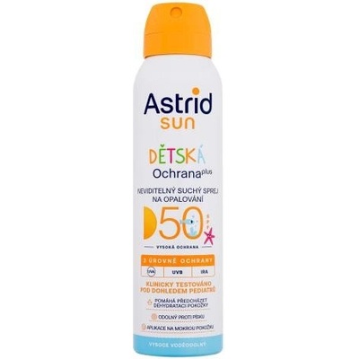 Astrid Sun Dětský neviditelný suchý sprej na opalování SPF 50 150 ml – Zboží Mobilmania