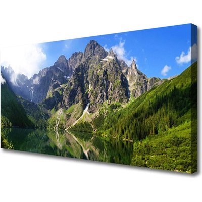 Obraz Canvas Tatry hory morské oko les 100x50 cm