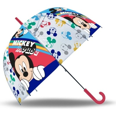 Vystřelovací průhledný deštník Mickey