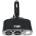 Разклонител за запалка WF-0668, 2 гнезда, 2 USB изходa 12/24V (WF-0668)