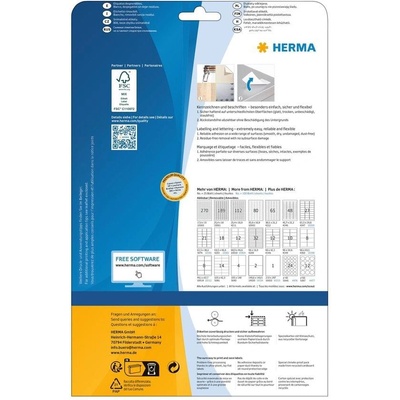 Herma Самозалепващи се етикети, A4, презалепващи, 38.1 х 21 (1540100104)