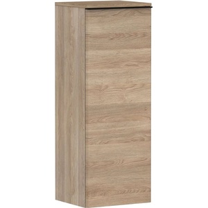 Hansgrohe Xelu Q - Страничен шкаф 40x107x35 см, 1 врата, панти отляво, естествен дъб/матово черно 54129670 (54129670)