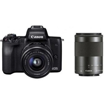 Image 1 of Canon EOS M50 Mark II + EF-M 15-45mm + 55-200mm f/3.5-6.3 IS STM (4728C041AA)