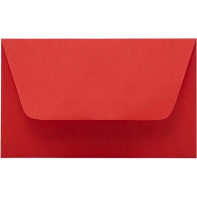 KASKAD Цветни пликове за визитни картички KASKAD enyvated 70x105mm 29 red 50 броя 00129 (00129)