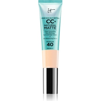 IT Cosmetics Your Skin But Better CC+ Cream Natural Matte zmatňujúci make-up SPF40 Fair Beige 32 ml