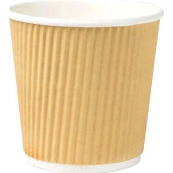 Nideko EKO papierový pohár na teplé nápoje | vrúbkovaný | 100 ml