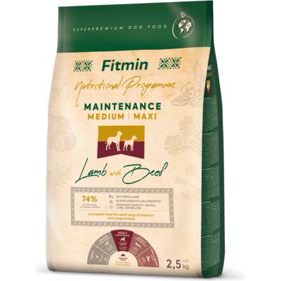 Dibaq Fitmin Medium Maxi Maintenance Lamb with Beef храна за кучета 2, 5 kg