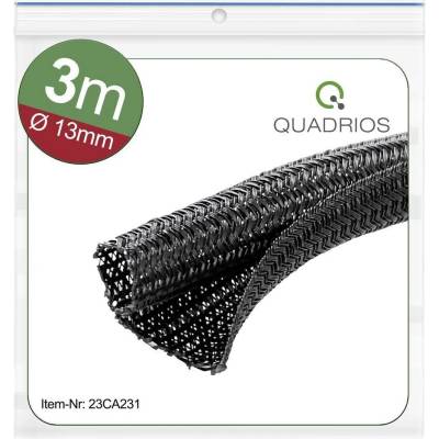 Quadrios 23CA231 23CA231, ochranný oplet polyester, 13 do 14 mm, čierna, 3 m