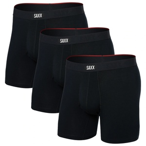 Saxx Vibe Xtra Soft Comfort Boxer Brf Fly 3Pk Размер: L / Цвят: черен
