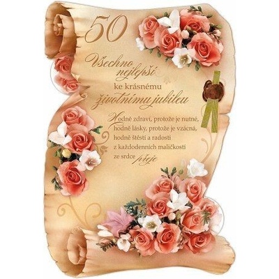 ARGUS Přání k 50. narozeninám 15-8008c50 – Zboží Mobilmania