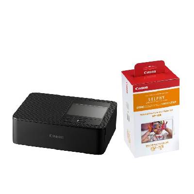Canon SELPHY CP1500, černá + fotopapír s inkoustem RP-108 (108ks)