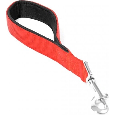 Duvo Plus Lead Nylon - Висококачествен къс повод за кучета от едри породи 30 см. /25 мм. червен
