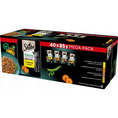 Sheba Select Slices in jelly kuře krůta kachna drůbeží 40 x 85 g