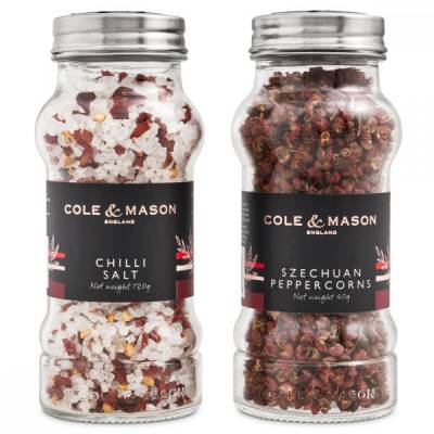 Подаръчен комплект Чили сол и Сечуански микс (Cole & Mason H FSP165)