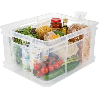 Keeeper Úložný box pro domácnost i dílnu, BRUNO XXL, 54 l 52 x 43 x 28 cm, transparentní