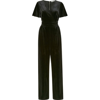 Yumi Women's Black Angel Sleeve Jumpsuit - Black