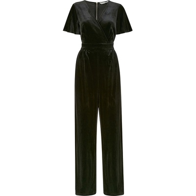 Yumi Women's Black Angel Sleeve Jumpsuit - Black