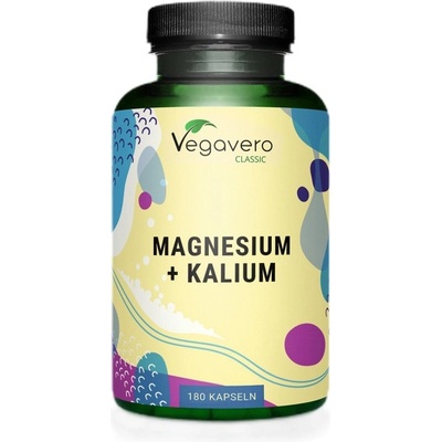 Vegavero Magnesium + Kalium | as Magnesium & Potassium Citrate [180 капсули]