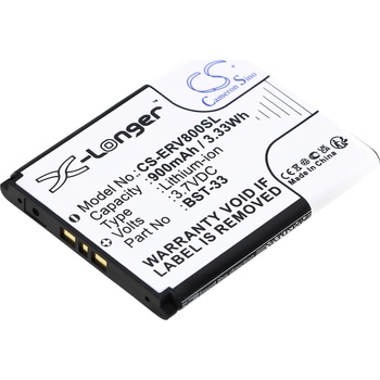 Cameron Sino Батерия за мобилен телефон Sony Z800, G700, K800i, Z750 BST-33 LiIon 3, 7V 900 mA Cameron Sino (CS-ERV800SL)