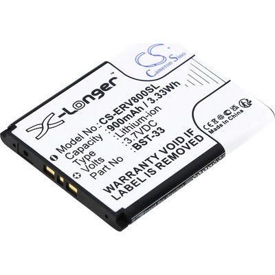 Cameron Sino Батерия за мобилен телефон Sony Z800, G700, K800i, Z750 BST-33 LiIon 3, 7V 900 mA Cameron Sino (CS-ERV800SL)