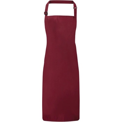Premier Workwear Voděodolná zástěra za krk PR115 Burgundy Pantone 216 72x86cm