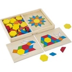 Melissa & Doug - Дървена мозайка с шаблони - Многоцветна (10029)
