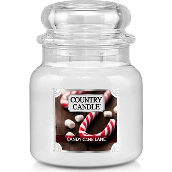Kringle Candle Country Candle Candy Cane Lane средна ароматна свещ с 2 фитила (453 g),