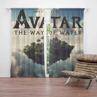 Sablio Závěs Avatar The Way of Water Létající město: 2ks 140x250cm