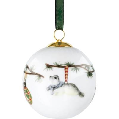 KÄHLER Porcelánová vánoční baňka Hammershøi Christmas 2026, bílá barva, porcelán